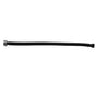 Jaclo - JACLOFLEXE Black (BLAK) Decorative Cover Stainless Steel Flexible Braided 3/8'' O.D. x 7/8'' I.D.- 12'' Toilet Supply Line with Metal Nut - Black