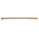 Jaclo - JACLOFLEXE Blonde (BLND) Decorative Cover Stainless Steel Flexible Braided 3/8'' O.D. x 7/8'' I.D.- 12'' Toilet Supply Line with Metal Nut - Blonde