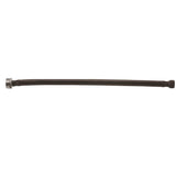 Jaclo - JACLOFLEXE Brunette (BRUN) Decorative Cover Stainless Steel Flexible Braided 3/8'' O.D. x 7/8'' I.D.- 12'' Toilet Supply Line with Metal Nut - Brunette