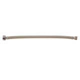 Jaclo - JACLOFLEXE GREY Decorative Cover Stainless Steel Flexible Braided 3/8'' O.D. x 7/8'' I.D.- 12'' Toilet Supply Line with Metal Nut - Grey