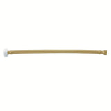 Jaclo - JACLOFLEXE Blonde (BLND) Decorative Cover Stainless Steel Flexible Braided 3/8'' O.D. x 7/8'' I.D.- 12'' Toilet Supply Line with Plastic Nut - Blonde