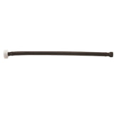 Jaclo - JACLOFLEXE Brunette (BRUN) Decorative Cover Stainless Steel Flexible Braided 3/8'' O.D. x 7/8'' I.D.- 20'' Toilet Supply Line Plastic Nut - Brunette