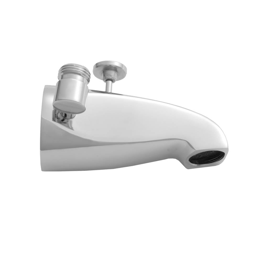 Jaclo - Brass Diverter Tub Spout with Side Handshower Outlet - White
