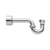 Jaclo - 1 1/4'' P Trap with Round Box Escutcheon - White
