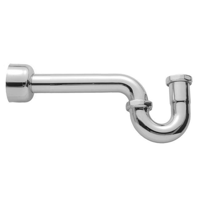 Jaclo - 1 1/4'' Extra Long P Trap with Round Box Escutcheon - White