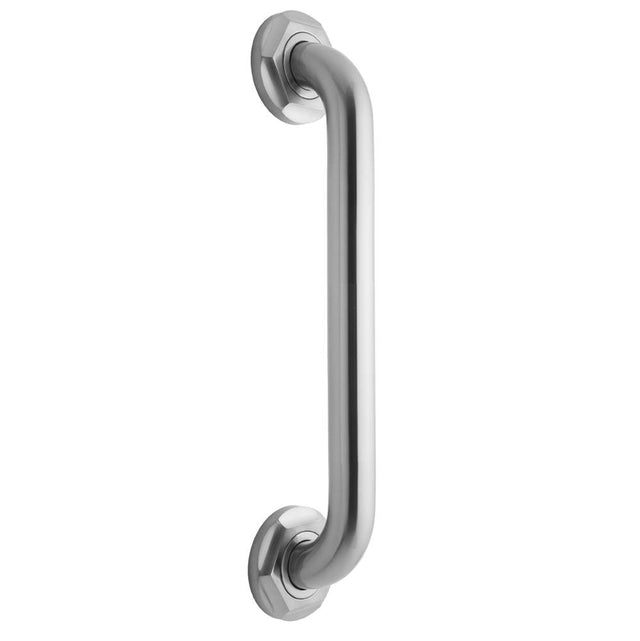 Jaclo - 32'' Deluxe Grab Bar with Contemporary Hex Flange - White
