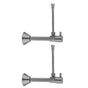 Jaclo - Quarter Turn Ceramic Disc Angle Pattern 1/2'' Copper (Sweat fit) x 3/8'' O.D. Faucet Supply Kit with Contempo Lever Handle and 20'' Supply Tubes - White