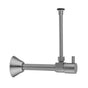 Jaclo - Quarter Turn Ceramic Disc Angle Pattern 1/2'' Copper (Sweat fit) x 3/8'' O.D. Toilet Supply Kit with Contempo Lever Handle and 20'' Supply Tube - White