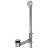Jaclo - Brass Tub Drain Bottom Outlet Standard Toe Control with Faceplate (Round) Tub Waste - White