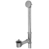 Jaclo - Brass Tub Drain Bottom Outlet Lift & Turn with Faceplate (Round) Tub Waste - White