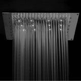 Jaclo - 40'' x 40'' Chromatherapy QUADRATO FLAT Dream Light - Polished Chrome