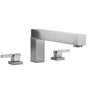 Jaclo - CUBIX Roman Tub Set with CUBIX Lever Handles - Vintage Bronze