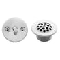 Jaclo - Trip Lever Faceplate and Grid Strainer with 1 1/2'' Coarse Thread Body - White
