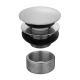 Jaclo - Round Top Toe Control Tub Drain - White