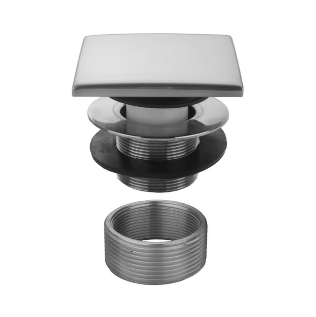 Jaclo - Square Top Toe Control Tub Drain - White