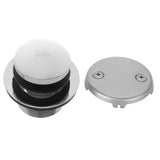 Jaclo - Toe Control Tub Drain Strainer with Faceplate (Two Hole) - White