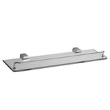 Jaclo - CUBIX II Glass Shelf with Wire Rail - White