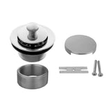 Jaclo - Lift and Turn Tub Drain Strainer with Faceplate (No Hole) - White