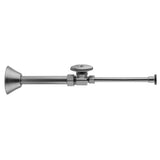 Jaclo - Multi Turn Straight Pattern 5/8'' O.D. Compression (Fits 1/2'' Copper) x 3/8'' O.D. Toilet Supply Kit with Oval Handle, 20'' Supply Tube, Cover Tube, Escutcheon - Vintage Bronze