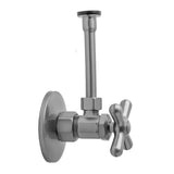 Jaclo - Multi Turn Angle Pattern 5/8'' O.D. Compression (Fits 1/2'' Copper) x 3/8'' O.D. Toilet Supply Kit with Cross Handle, 20'' Supply Tube, Escutcheon - Vintage Bronze