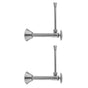 Jaclo - Multi Turn Angle Pattern 1/2'' Copper (Sweat Fit) x 3/8'' O.D. Faucet Supply Kit with Oval Handle, 20'' Supply Tubes, Escutcheons - Vintage Bronze