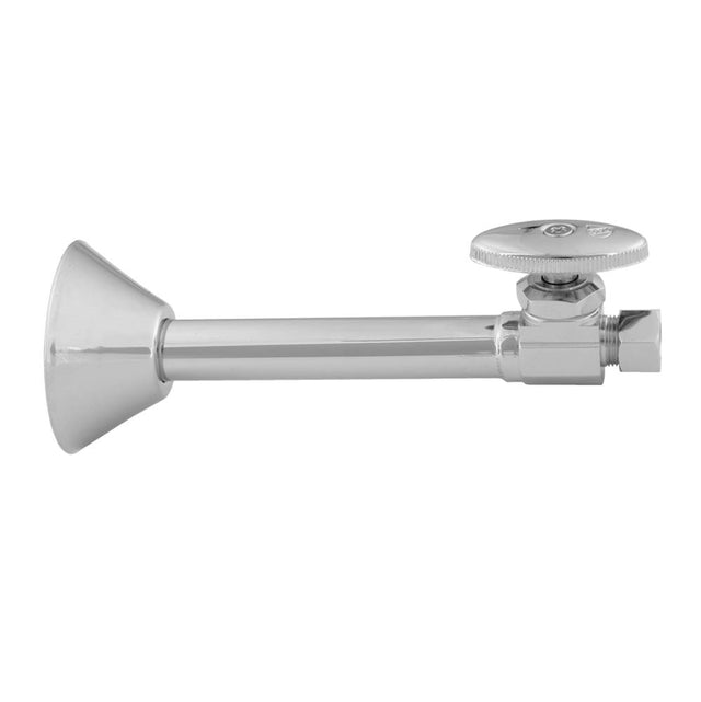 Jaclo - Multi Turn Straight Pattern 1/2'' Copper (Sweat Fit) x 3/8'' O.D. Supply Valve with Oval Handle - Vintage Bronze