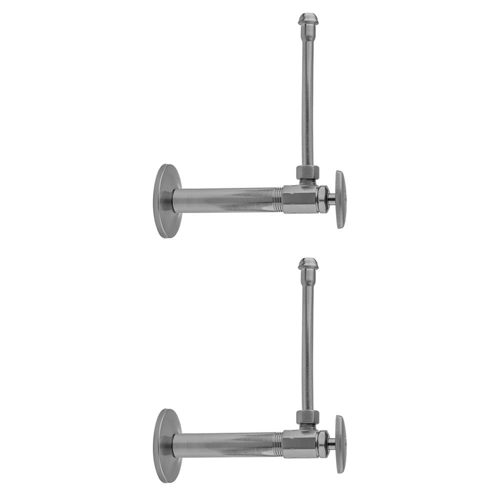 Jaclo - Multi Turn Angle Pattern 1/2'' IPS x 3/8'' O.D. Faucet Supply Kit with Oval Handle, 20'' Supply Tubes - Vintage Bronze