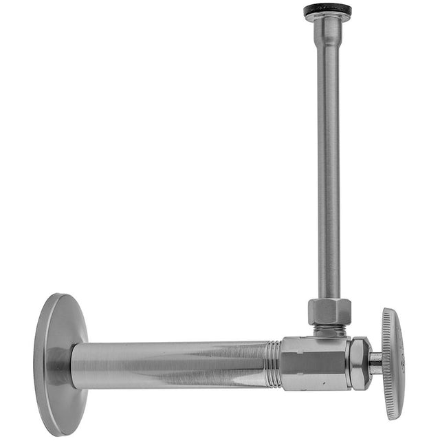 Jaclo - Multi Turn Angle Pattern 1/2'' IPS x 3/8'' O.D. Toilet Supply Kit with Oval Handle, 20'' Supply Tube, Escutcheon - Vintage Bronze