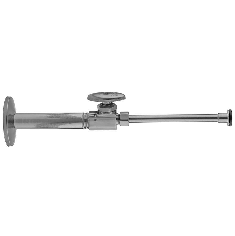 Jaclo - Multi Turn Straight Pattern 3/8'' IPS x 3/8'' O.D. Toilet Supply Kit with Oval Handle, 20'' Supply Tube, Escutcheon - Vintage Bronze