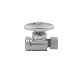 Jaclo - Multi Turn Straight Pattern 1/2'' IPS x 3/8'' O.D. Supply Valve with Oval Handle - Vintage Bronze