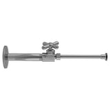 Jaclo - Multi Turn Straight Pattern 1/2'' IPS x 3/8'' O.D. Toilet Supply Kit with Cross Handle, 20'' Supply Tube, Escutcheon - Vintage Bronze