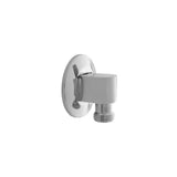 Jaclo - 90Â° Water Supply Elbow with Escutcheon- No Pinmount - White
