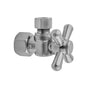 Jaclo - Quarter Turn Angle Pattern 1/2'' IPS x 3/8'' O.D. Supply Valve with Standard Cross Handle - White