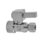 Jaclo - Quarter Turn Straight Pattern 1/2'' IPS x 3/8'' O.D. Supply Valve with Square Lever - White