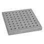 Jaclo - 6'' x 6'' Round Dotted Channel Drain Grate - Polished Stainless