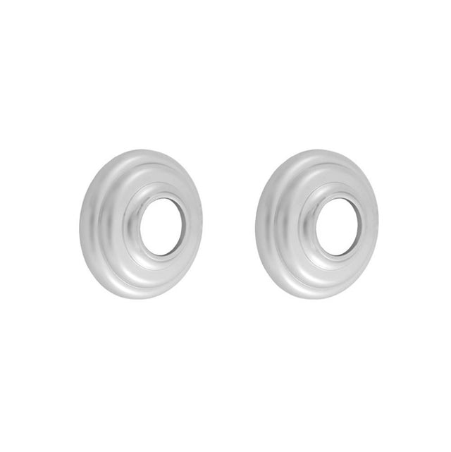 Jaclo - Brass Traditional Shower Curtain Rod Flanges - White