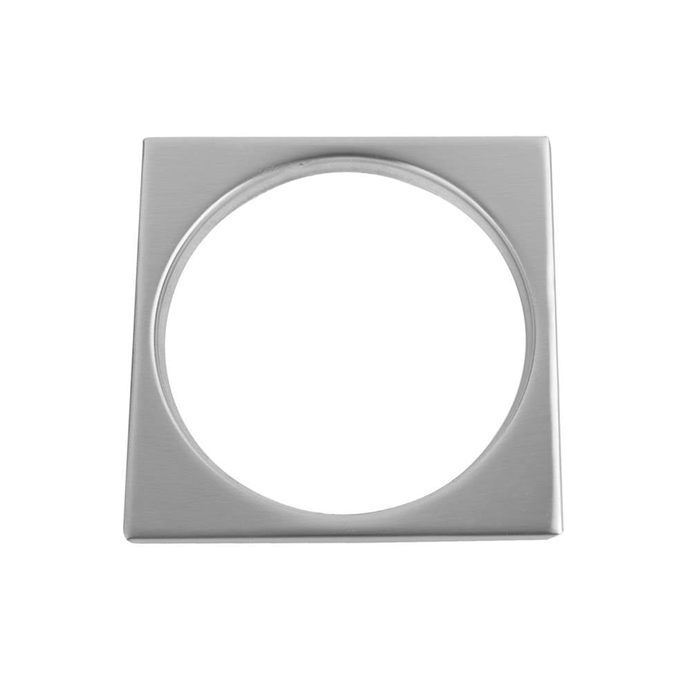 Jaclo - Square Tile Flange Shower Drain Plate (4 1/4'' Square) - White