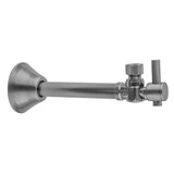 Jaclo - Quarter Turn 1/2'' Copper (Sweat Fit) x 3/8'' O.D. Outlet Angle Supply Valve with Contempo Lever Handle - White