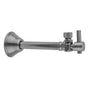 Jaclo - Quarter Turn 1/2'' Copper (Sweat Fit) x 3/8'' O.D. Outlet Angle Supply Valve with Contempo Lever Handle - White