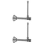Jaclo - Quarter Turn Angle Pattern 1/2'' Copper (Sweat Fit) x 3/8'' O.D. Faucet Supply Kit with Square Handle, 20'' Supply Tubes, Escutcheons - White