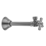 Jaclo - Quarter Turn Angle Pattern 1/2'' Copper (Sweat Fit) x 1/2'' O.D. Supply Valve with Standard Cross Handle - White