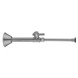 Jaclo - Quarter Turn Straight Pattern 1/2'' Copper (Sweat Fit) x 3/8'' O.D. Toilet Supply Kit with Contempo Lever Handle, 20'' Supply Tube, Escutcheon - White