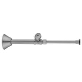 Jaclo - Quarter Turn Straight Pattern 1/2'' Copper (Sweat Fit) x 3/8'' O.D. Toilet Supply Kit with Oval Handle, 20'' Supply Tube, Escutcheon - White