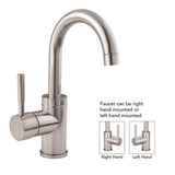 Jaclo - Uptown Contempo Single Hole Faucet with Push Top Drain - White
