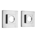 Jaclo - Brass Square Shower Curtain Rod Flanges - White