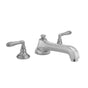 Jaclo - Westfield Roman Tub Set with Low Spout and Smooth Lever Handles - White