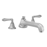 Jaclo - Astor Roman Tub Set with Low Spout and Smooth Lever Handles - White