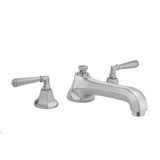 Jaclo - Astor Roman Tub Set with Low Spout and Hex Lever Handles - White