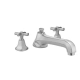 Jaclo - Astor Roman Tub Set with Low Spout and Hex Cross Handles - White