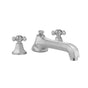 Jaclo - Astor Roman Tub Set with Low Spout and Ball Cross Handles - White